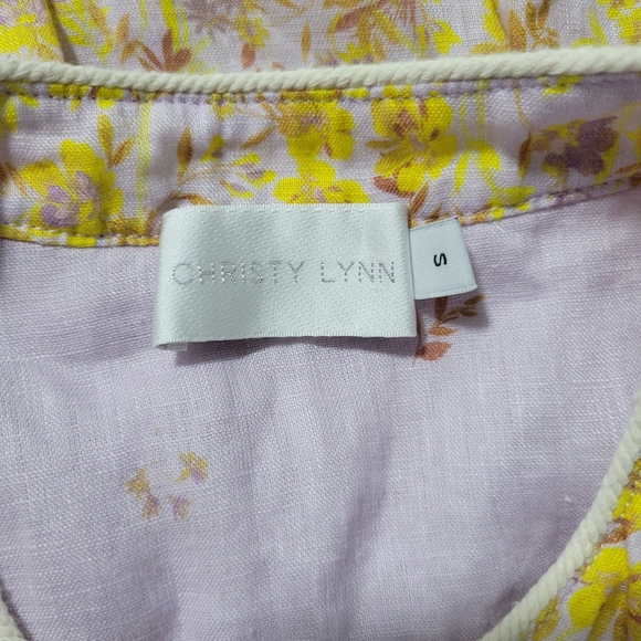 Christy Lynn Lucie falling floral dress in mauve - Picture 4 of 4